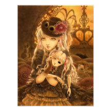 Dark Steampunk Fantasy Art Photo Print