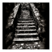 dark stone stairs posters