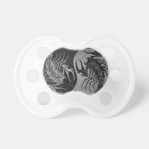 Dark Stone Yin Yang Scorpions Pacifier
