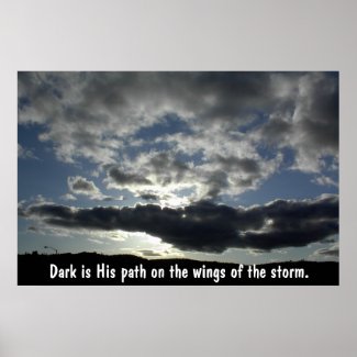 Dark Storm Clouds Poster print