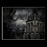 Dark stormy night postcard postcards