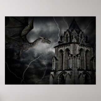 Dark stormy night print