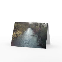 Dark Stream greeting card by wislander Dark Stream greeting card