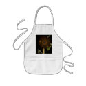 Dark Sunflower at Night aprons