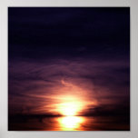 "Dark Sunset" on Gloss Canvas Print