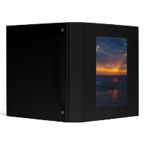 Dark Sunset Photo 3 Ring Binder
