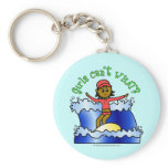 Dark Surfer Girl Keychains