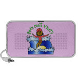 Dark Surfer Girl on Surfboard Mp3 Speakers