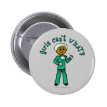 Dark Surgeon Girl Button
