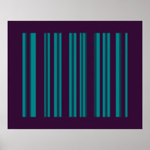 dark teal and dark purple stripes posters