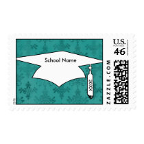 dark teal blue green distressed damask stamp