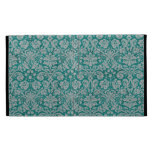 Dark Teal Damask iPad Case