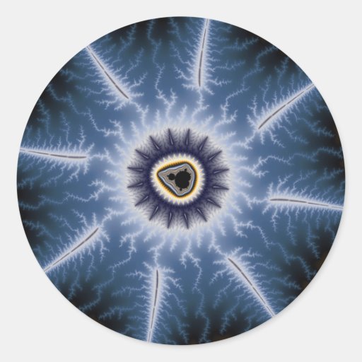 Dark thorns round sticker
