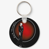 Dark Thoughts Illustration keychains by MoonArtandDesigns Dark Thoughts Illustration keychains