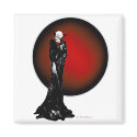 Dark Thoughts Illustration magnets by MoonArtandDesigns Dark Thoughts Illustration magnets