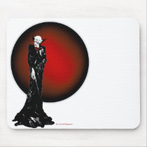 Dark Thoughts Illustration mousepads by MoonArtandDesigns Dark Thoughts Illustration mousepads