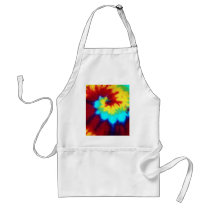 Dark Tie Dye Design aprons
