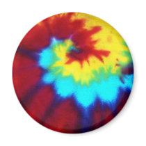 Dark Tie Dye Design magnets