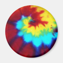 Dark Tie Dye Design Magnet