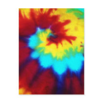 Dark Tie Dye Design postcards