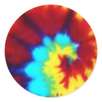 Dark Tie Dye Design stickers