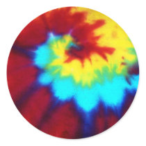 Dark Tie Dye Design stickers