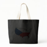 Dark Tote Bag: Czech in USA bags