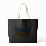 Dark Tote Bag: Ukrainian in USA bags