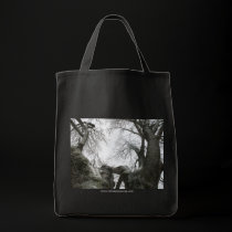 Dark Tree Grocery Tote bags