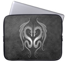 Dark Tribal Dragons Laptop Sleeve