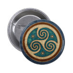 Dark Triskele Round Button