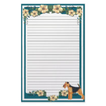Dark Turquoise Floral lined Stationery