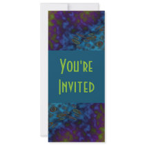 dark twirls invitations by DonnaGraysonAbstract dark twirls invitations