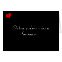 Dark Valentine Collection: Oh Boy... Card