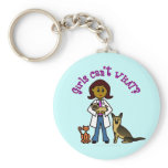 Dark Veterinarian Girl Key Chain