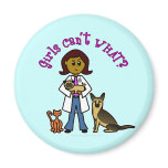 Dark Veterinarian Girl Magnet