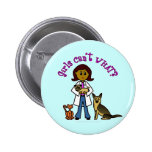 Dark Veterinarian Girl Pins