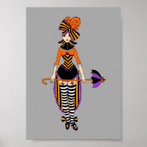 Dark Victorian Circus Girl 5 x 7 print