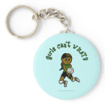 Dark Volleyball in Green Key Chains