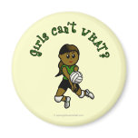 Dark Volleyball in Green Magnet