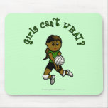 Dark Volleyball in Green Mouse Pad