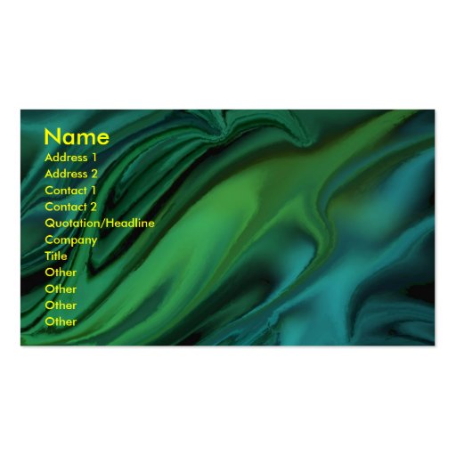 Dark Water business card (front side)