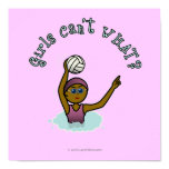 Dark Water Polo Player Girl Poster