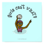 Dark Water Polo Player Girl Print