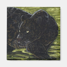 Dark Waters - Black Panther Refrigerator Magnet