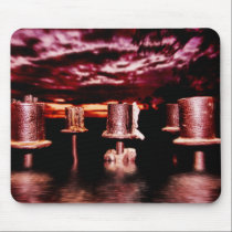 Dark Weather Candle Mousepad by webgrrl Dark Weather Candle Mousepad