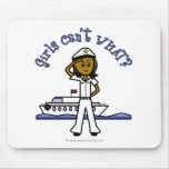 Dark Woman Captain Mousepads