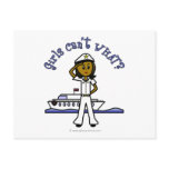 Dark Woman Captain Postcards