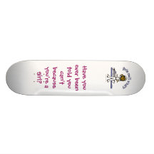 Dark Woman Captain Skate Board Deck