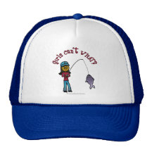 Dark Woman Fishing Mesh Hat